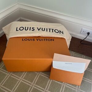 Louis Vuitton Orange Box with Cream Dust Bag